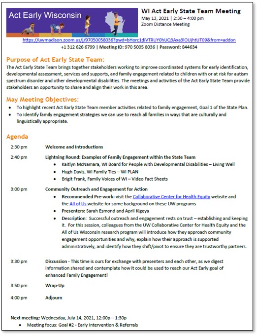 Meeting Agenda